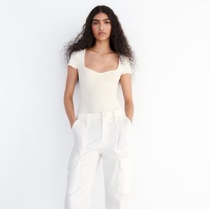 Zara ribbed bodysuit